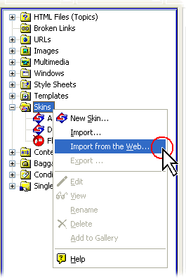 Importing from the Web...