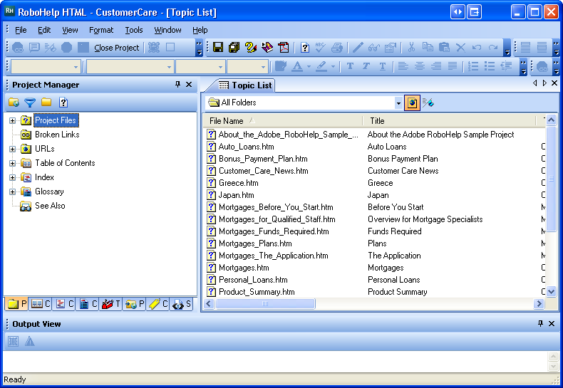 Here is Authorgraphic's RH6 look-alike environment for RoboHelp 7.
